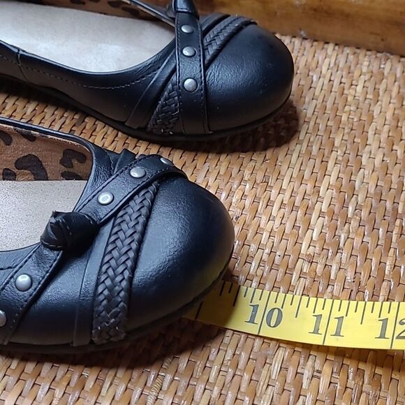 Faded Glory sz 4 black slippers - Picture 5 of 7